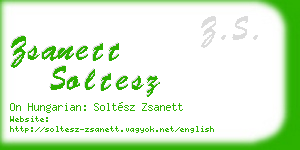 zsanett soltesz business card