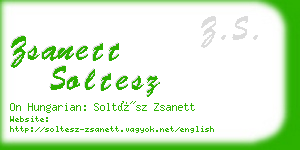 zsanett soltesz business card